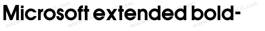 Microsoft extended bold字体转换